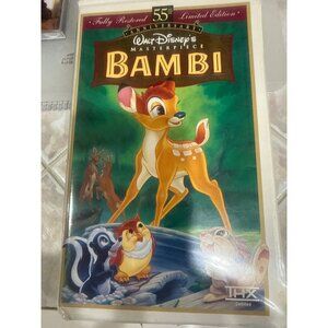 Walt Disneys Masterpiece Collection Bambi 55th Anniversary VHS Fully Restored